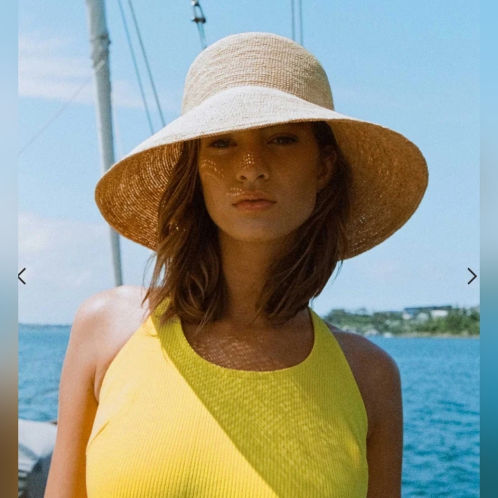 Lack Of Color Tan Wide-Brim Hat